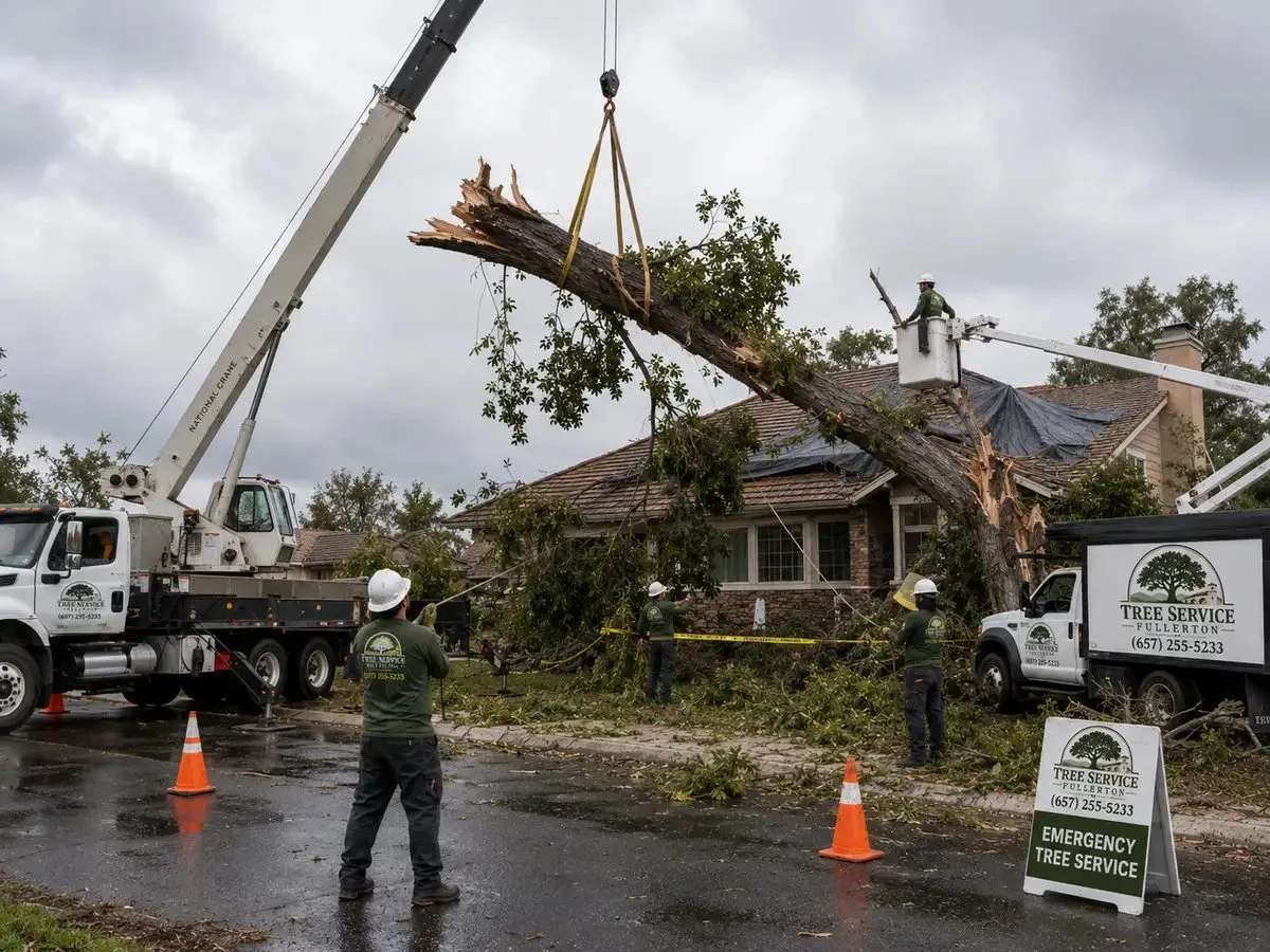Emergency Tree Service work in Fullerton